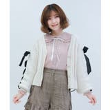 レースアップモールニットカーディガン | axes femme | 詳細画像8 