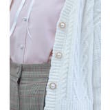 レースアップモールニットカーディガン | axes femme | 詳細画像9 