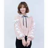 ピンク | レースアップモールニットカーディガン | axes femme