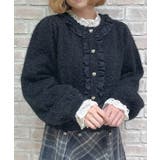 ラメシャギーフリルニットカーディガン | axes femme | 詳細画像4