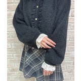 ラメシャギーフリルニットカーディガン | axes femme | 詳細画像7