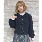 ラメシャギーフリルニットカーディガン | axes femme | 詳細画像8