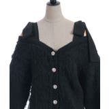 ウェーブファーニットカーディガン | axes femme | 詳細画像10 