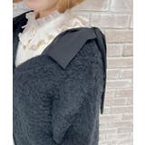 ウェーブファーニットカーディガン | axes femme | 詳細画像4 