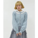 ケーブル柄バックリボンカーディガン | axes femme | 詳細画像14 