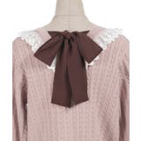 ケーブル柄バックリボンカーディガン | axes femme | 詳細画像19 