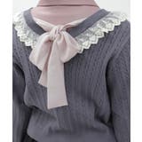 ケーブル柄バックリボンカーディガン | axes femme | 詳細画像6 