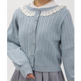 ケーブル柄バックリボンカーディガン | axes femme | 詳細画像7 