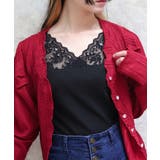 黒 | 吸水速乾レース切替タンク | axes femme