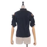 バイカラー肩あきカットプルオーバー | axes femme | 詳細画像13 