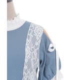 バイカラー肩あきカットプルオーバー | axes femme | 詳細画像24 