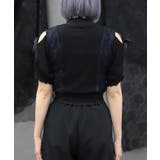 バイカラー肩あきカットプルオーバー | axes femme | 詳細画像3 