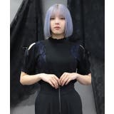 バイカラー肩あきカットプルオーバー | axes femme | 詳細画像7 