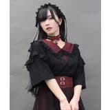 黒 | デビルクロスセーラーTシャツ | axes femme