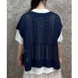 ニットベスト×半袖Tセット | axes femme | 詳細画像3