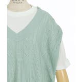 ニットベスト×半袖Tセット | axes femme | 詳細画像30