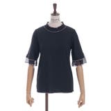 黒 | 楊柳シフォン袖メロープルオーバー | axes femme