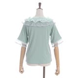 ドット×チュールフリルプルオーバー | axes femme | 詳細画像14 