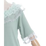 ドット×チュールフリルプルオーバー | axes femme | 詳細画像19 