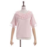 ドット×チュールフリルプルオーバー | axes femme | 詳細画像4 