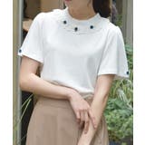 白 | 吸水速乾バラボトルネックプルオーバー | axes femme