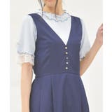 サックス | 接触冷感袖レースメロープルオーバー | axes femme