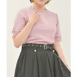 ピンク | 接触冷感袖レースメロープルオーバー | axes femme