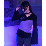 ツギハギフレア袖ＰＯ | axes femme | 詳細画像2 