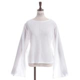 白 | スリット袖シアートップス | axes femme