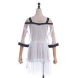 肩あきチュールロングトップス | axes femme | 詳細画像4