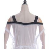 肩あきチュールロングトップス | axes femme | 詳細画像8