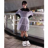 白 | 肩あきチュールロングトップス | axes femme