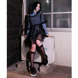 黒 | 肩あきチュールロングトップス | axes femme