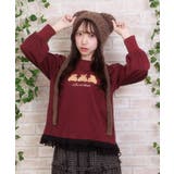 くまボア刺繍裾レースＴシャツ | axes femme | 詳細画像5 