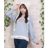 くまボア刺繍裾レースＴシャツ | axes femme | 詳細画像7 