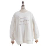 ジップ裏起毛ロゴトレーナー | axes femme | 詳細画像10 