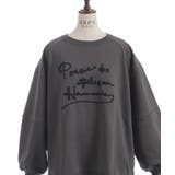 ジップ裏起毛ロゴトレーナー | axes femme | 詳細画像18 