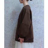 ジップ裏起毛ロゴトレーナー | axes femme | 詳細画像2 