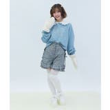 レース使いラインストーンプルオーバー | axes femme | 詳細画像11