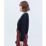 レース使いラインストーンプルオーバー | axes femme | 詳細画像2