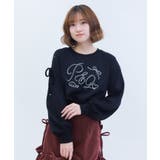 レース使いラインストーンプルオーバー | axes femme | 詳細画像4