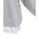 コットンレース裏起毛トレーナー | axes femme | 詳細画像12 