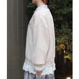 コットンレース裏起毛トレーナー | axes femme | 詳細画像2 