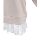 コットンレース裏起毛トレーナー | axes femme | 詳細画像25 