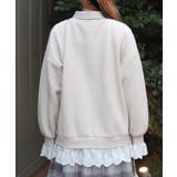 コットンレース裏起毛トレーナー | axes femme | 詳細画像3 