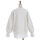 コットンレース裏起毛トレーナー | axes femme | 詳細画像30 