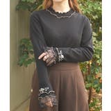 格子ラメチュールメロープルオーバー | axes femme | 詳細画像8 