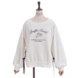 レースアップ刺繍トレーナー | axes femme | 詳細画像10 