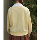 レースアップ刺繍トレーナー | axes femme | 詳細画像3 