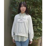 レースアップ刺繍トレーナー | axes femme | 詳細画像9 